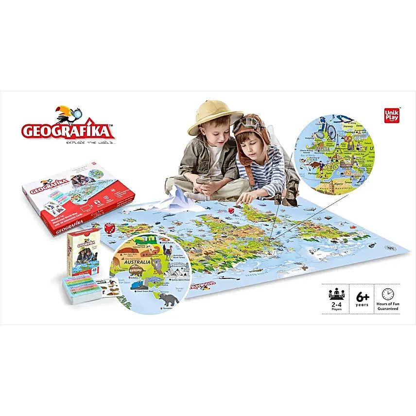 UnikPlay Geografika World Map Game
