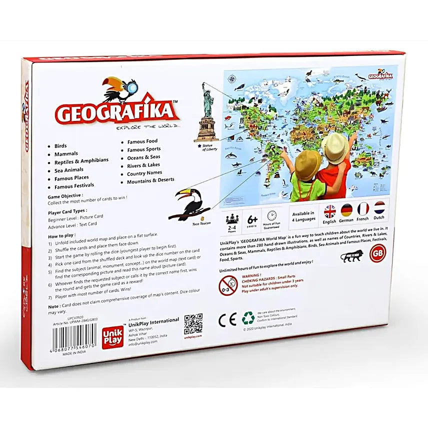 UnikPlay Geografika World Map Game